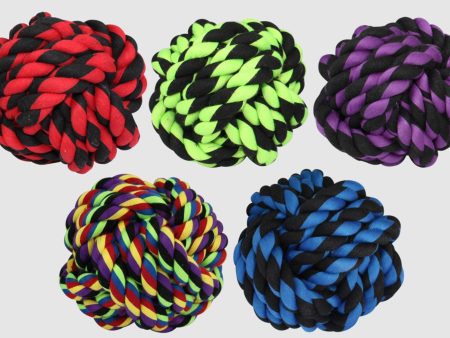 Multipet Nuts For Knots Dog toy Assorted 1ea 2.5 in Fashion