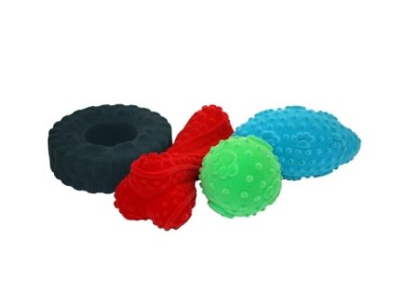 Multipet Vive Twist Dog Toy Velvet Vinyl Bone Assorted 1ea 6 in Online Sale