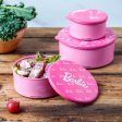 Barbie Collection Food Storage Containers (3 pcs) Online now