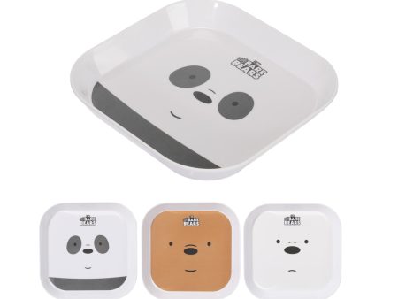 We Bare Bears Collection Square Plate For Cheap