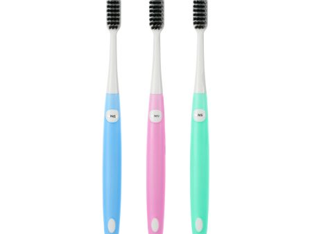 Charcoal Soft Bristles Toothbrush ( 3 Count ) Fashion