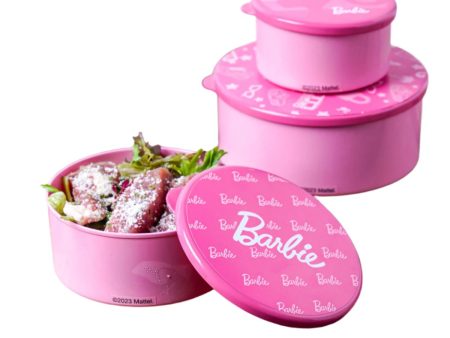 Barbie Collection Food Storage Containers (3 pcs) Online now