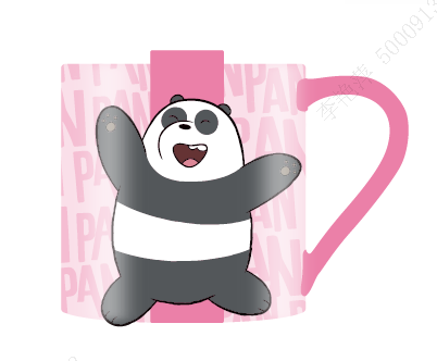 We Bare Bears Seaside Music Festival Ceramic Cup with Strainer (360mL)(Panda) Discount