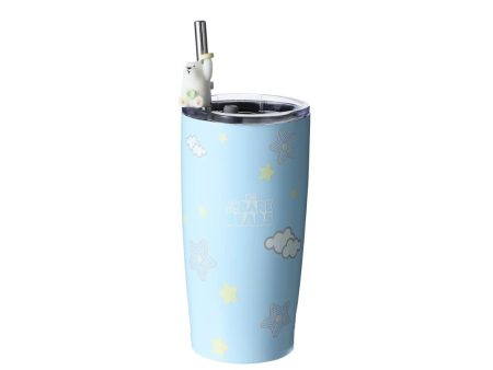 We Bare Bears Collection 4.0 Steel Tumbler with Straw (530mL) (Ice Bear) Sale