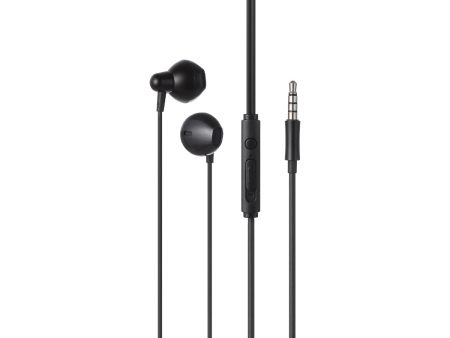 3.5mm Metal Half-in-ear Earphones (Black) Sale