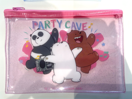 WE BARE BEARS SEASIDE MUSIC FESTIVAL PVC Stationery Case (20*14.5cm) Sale